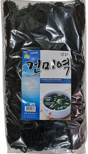 [삼화해조류]완도산 산모미역 건미역 최상품 선물용, 1개, 1kg