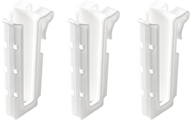 이지스홈 걸이형 컵 텀블러 건조대, 3개, 화이트, 1단