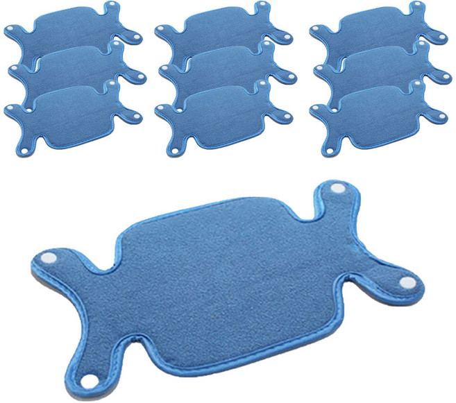 한성 안전모 소모품 땀흡수대 (양면극세사) 10개입 1세트 / 땀내피 흡수패드, 블루(blue), 10개