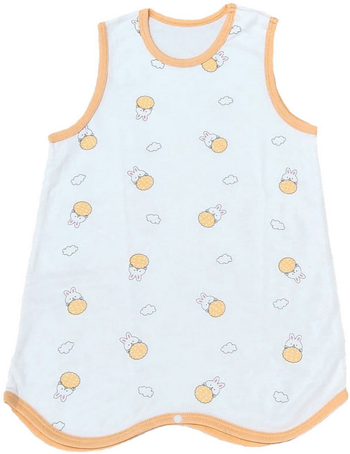 배꼽손 항균 밤부양면 아기 수면조끼