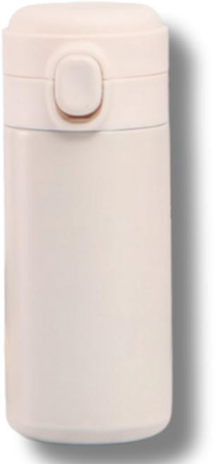 스텐 304 원터치 보온보냉 텀블러 보온병 보냉병 답례품 행사용품 휴대용보온병 스텐텀블러, 1개, 420ml, 화이트