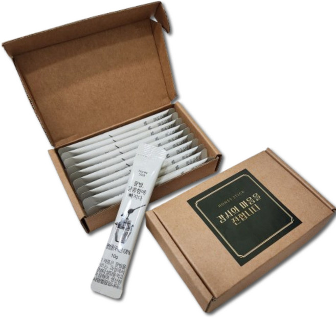 꿀스틱 답례품 결혼식 돌잔치 칠순 조문 회사 단체 선물세트 10p, 1개, 10회분