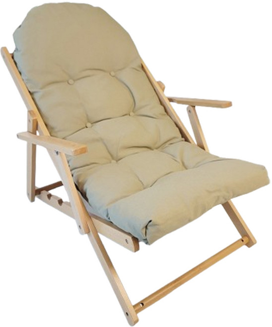 1인용 접이식 안락의자 너도밤나무, 민트카키(Mint kaki), 1개