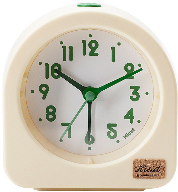 프롬하우스 백투더 90s 레트로 저소음 탁상시계, 아이보리