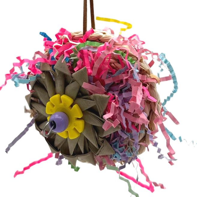 LETOJ 앵무새 씹는 장난감, 1개, 꽃송이볼