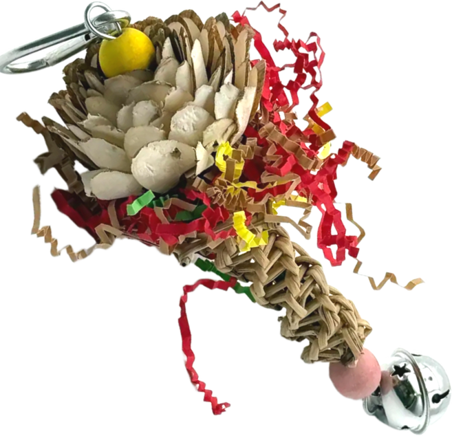 LETOJ 앵무새 씹는 장난감, 1개, 꽃송이종