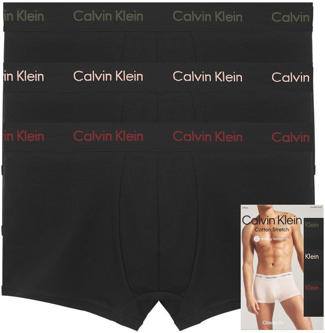 캘빈클라인 언더웨어 CK 남자 팬티 속옷 드로즈 사각 면 세트