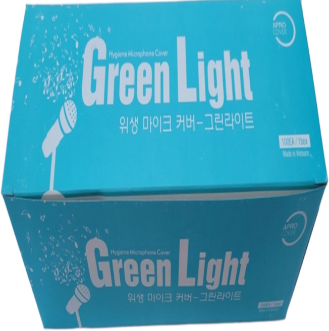 JNS 유선마이크 위생커버 100%미싱제품 10박스 1000매 노래방마이크커버 마이크덮개, 유선형