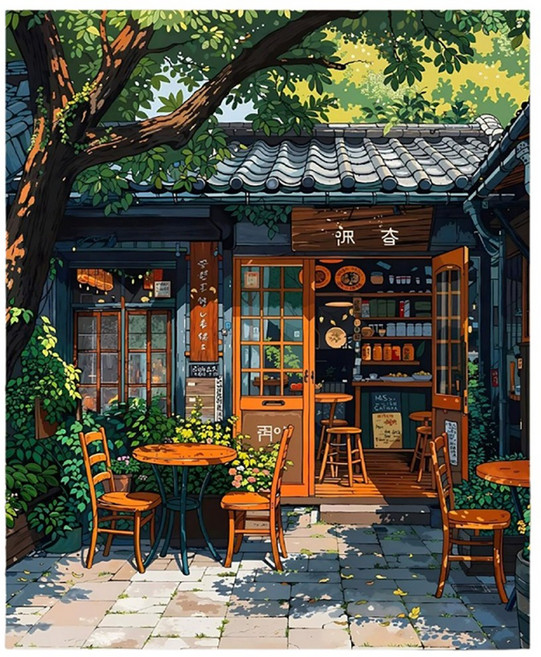 DIY 명화그리기 유화 그림 그리기 아크릴화 30*40cm, 01타입, 1개