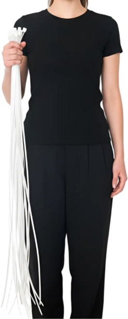 쥬롬 특대형 고강도 케이블타이 국제규격, 백색, 30개