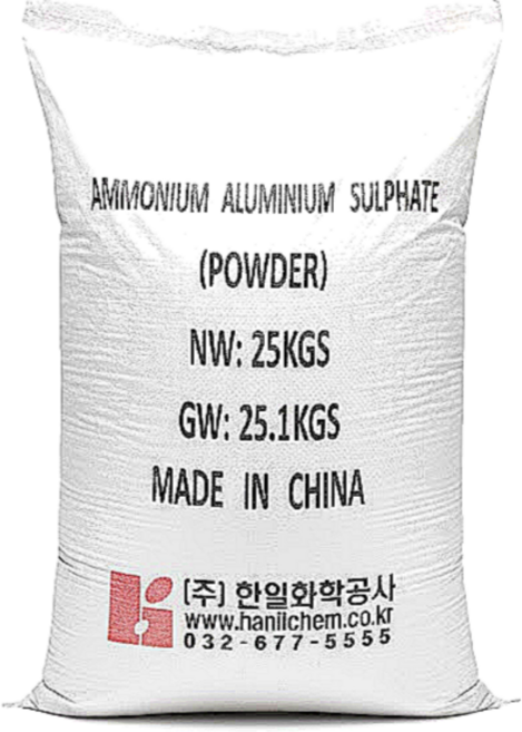 FNC 명반(백반) 25kg 염색 캠핑용 미술용, 과립형(설탕입자) 타입 25KG, 1개