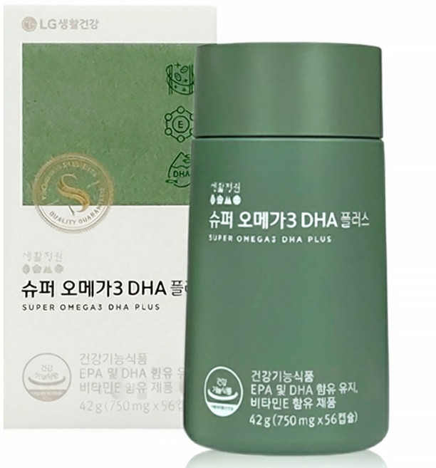 생활정원 슈퍼 오메가3 DHA 플러스, 1개, 56정