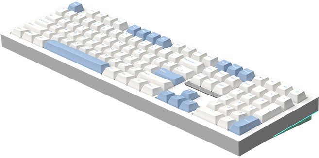 SPM PL108W 아라 풀배열 108키 숫자키 유무선 블루투스 사무용 기계식키보드, PL108W 아라 (저소음 새벽 택타일), 화이트, 저소음 새벽 택타일