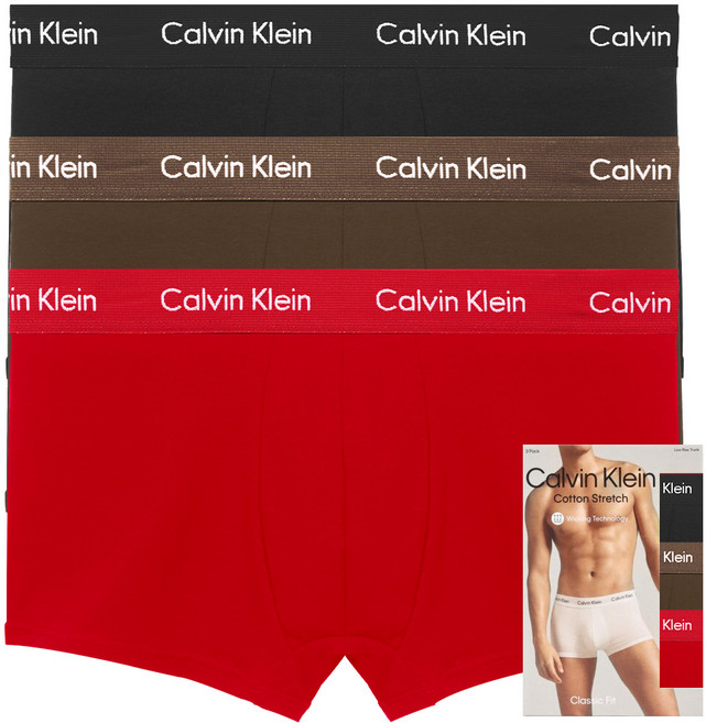캘빈클라인 언더웨어 CK 남자 팬티 속옷 드로즈 사각 면 세트
