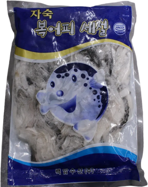 미다지 업소용 냉동 자숙 복어껍질(벌크) 5kg, 1박스
