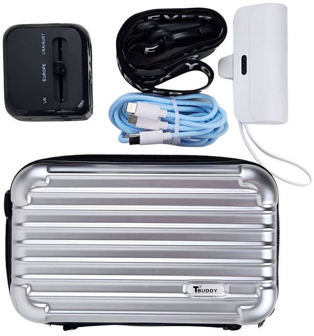 티버디 올인원 여행용 멀티어댑터 3IN1 해외여행 멀티플러그 돼지코, 1개, 블랙