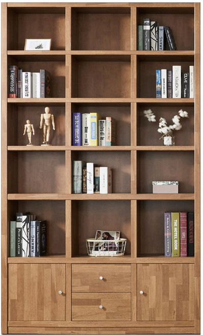 [유앤미가구] 높은 책장 서랍형/일반형 6단 책장 홈오피스 아이방 서재방, 서랍형, 멀바우