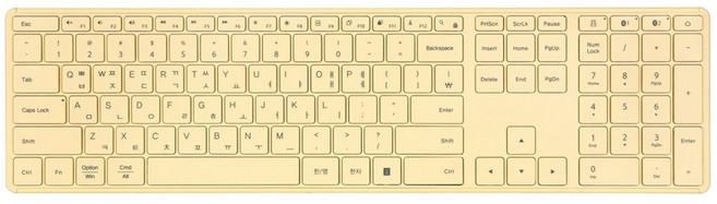 라이프썸 슬림 블루투스 키보드 (LFS-HA39) 9종 택1, 레몬타르트, LFS-HA39, 제조사축