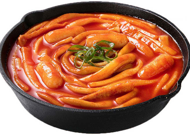 후루룩 국물 떡볶이 밀키트 긴 밀떡 매운맛, 5개, 510g