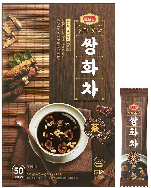 한삼근 진한 홍삼 쌍화차, 15g, 50개입, 1개
