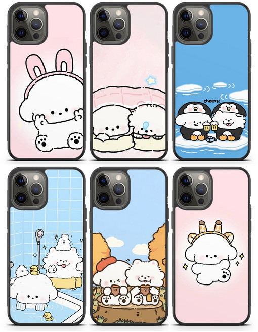 강아지 비숑 케이스 AT-M130 AT-M150 마이브키즈폰 포켓몬에디션2 3 시나모롤폰 잼폰2 잼폰3