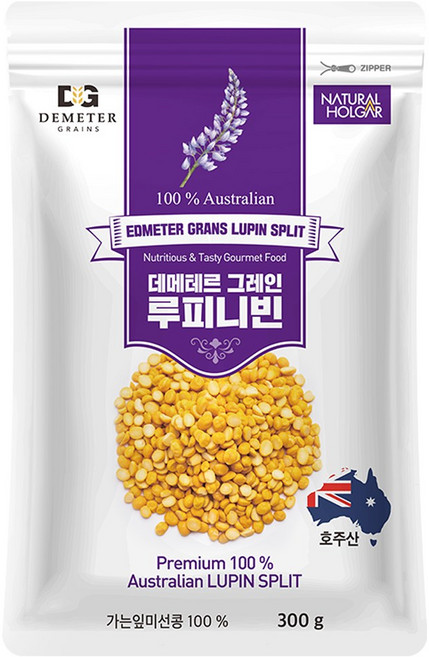 네츄럴올가 데메테르 그레인 루피니빈 콩 100% 호주산, 1개, 300g