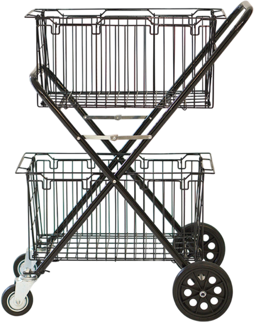 식자재 운반카트 물류창고카트 식자재카트 운반창고 진열카트 마트트레이 소형상품운반용, 1개, 2단카트