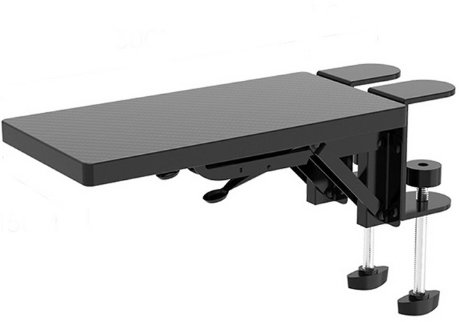 허리펴라 컴퓨터 책상 팔꿈치 팔 받침대 4종 장시간 마우스 작업 게임 자세 교정, 블랙 체크, 1개