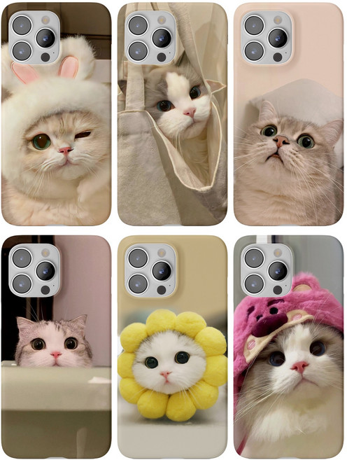 귀여운 고양이 케이스 갤럭시 Z플립1 Z플립2 Z플립3 Z플립4 Z플립5 Z플립6 Z플립7 지플립 제트플립