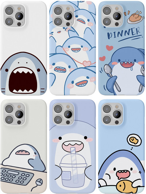 귀여운 아기 상어 케이스 갤럭시 AT-M130 마이브키즈폰 포켓몬폰2 잼폰2 시나모롤폰