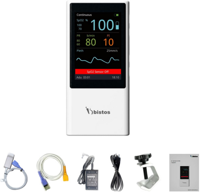 국산 산소포화도 측정기 BT-700 펄스 옥시미터 SPO2 PI지수 충전식 알람 기능, 산소포화도측정기 BT-700, 1세트