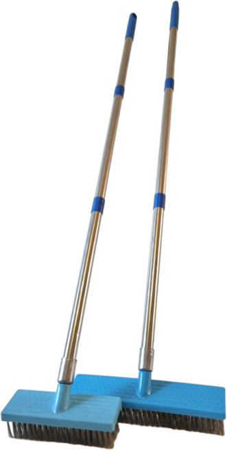 단비상자 스텐리스 와이어 스탠드 긴 바닥솔 밀대 20cm, 1개, 블루20센치