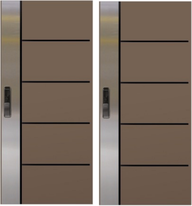 NEW 고급 브라운 강판 디자인 방화문 아파트/빌라/주택/원룸/오피스텔/펜션 현관 방화문 (WS220), 문틀포함