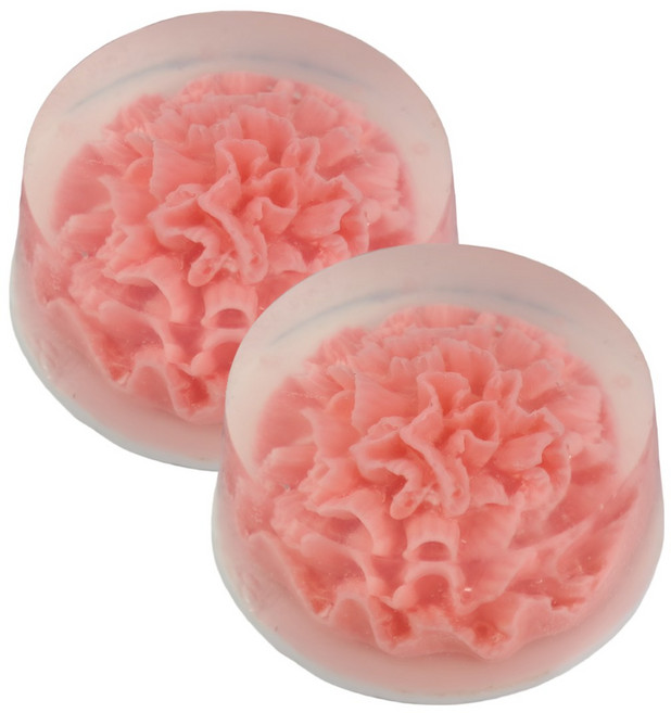 YB맘 러블리 카네이션 꽃비누 선생님 어버이날 선물 웨딩 답례품, 꽃비누1구 피치, 사랑합니다, 2개입, 110g