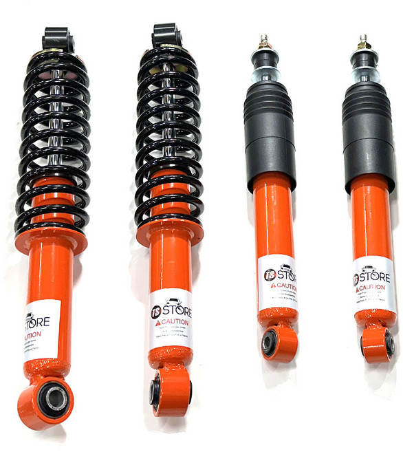 TS쇼바 11mm 포터2/봉고3 전륜+후륜 1대분 4개 코일 일체형 튜닝쇼바/하체보강 승차감 개선 전기차 EV 탑차 캠핑카 공용, 1세트, 봉고 1톤