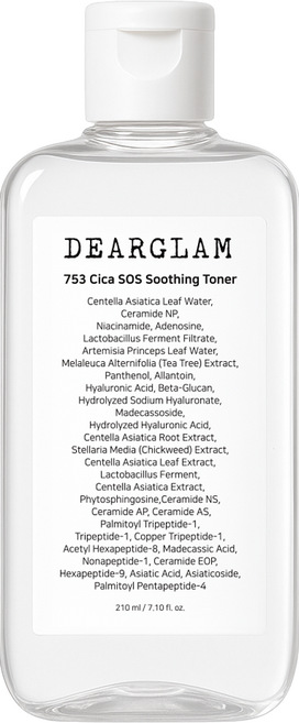 디어글램 753 시카 SOS 수딩 토너, 2개, 210ml