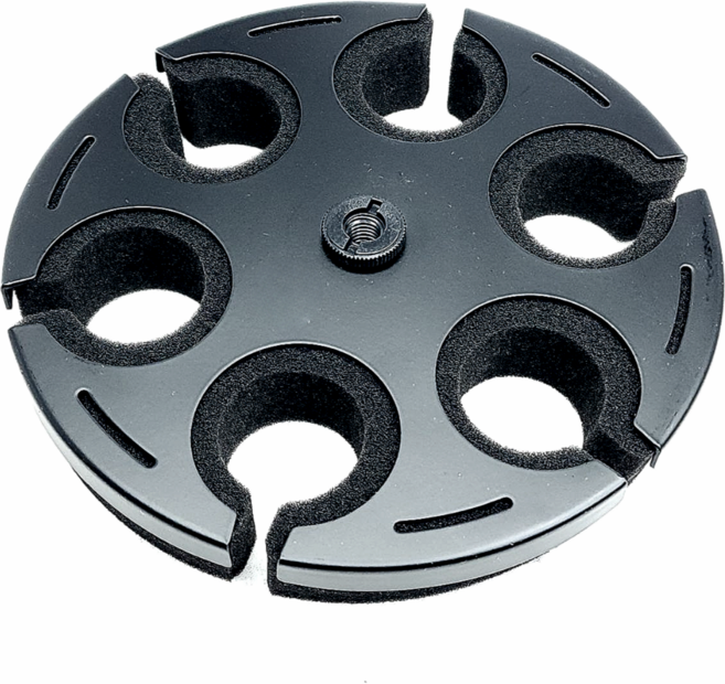 6개 마이크를 동시에 거치 마익네스트 무선 유선 마이크 멀티 홀더 마이크걸이 라운드 타입, 1개