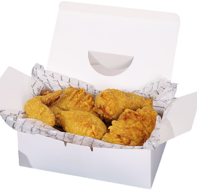 PR화이트지 접이식 치킨박스(대), 200개