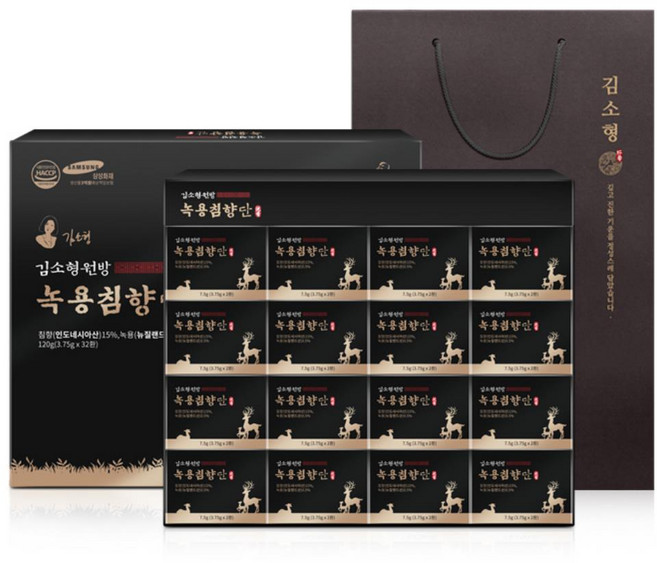 김소형 원방 녹용침향단 32환 + 사은품 100% 증정 행사, 3.75g, 32개