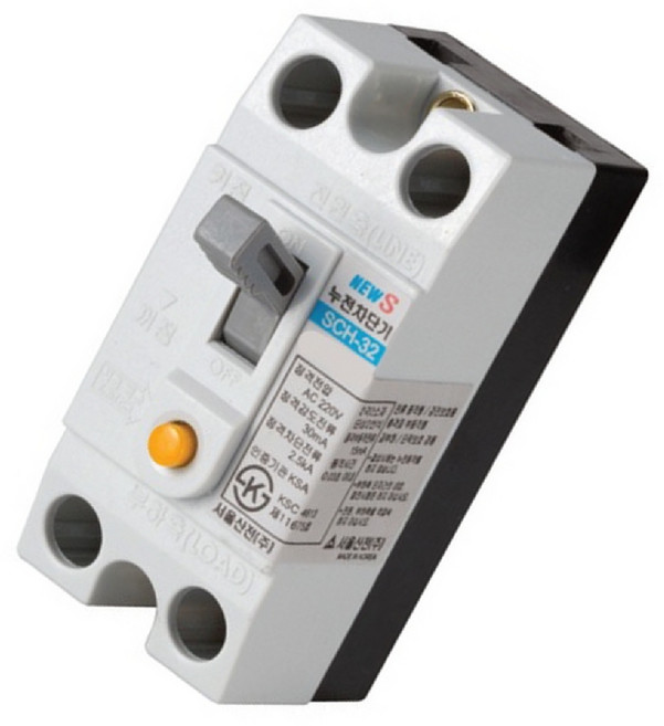 전기 누전차단기 SCH-32 15A 2P 서울산전 정품 전기안전, 1개