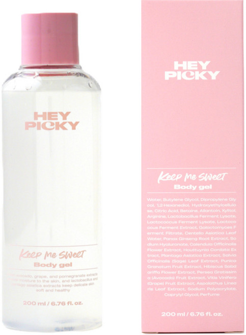 헤이피키 100% 비건 프리미엄 부부 수용성 마사지 바디 젤, 1개, 200ml