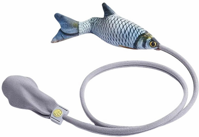 윈티크 고양이와 잘 놀아주는 움직이는 물고기 장난감, 청어, 1개