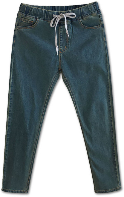 벙커벙커 남자 스판 좋은 사계절용 빅사이즈 밴딩 청바지