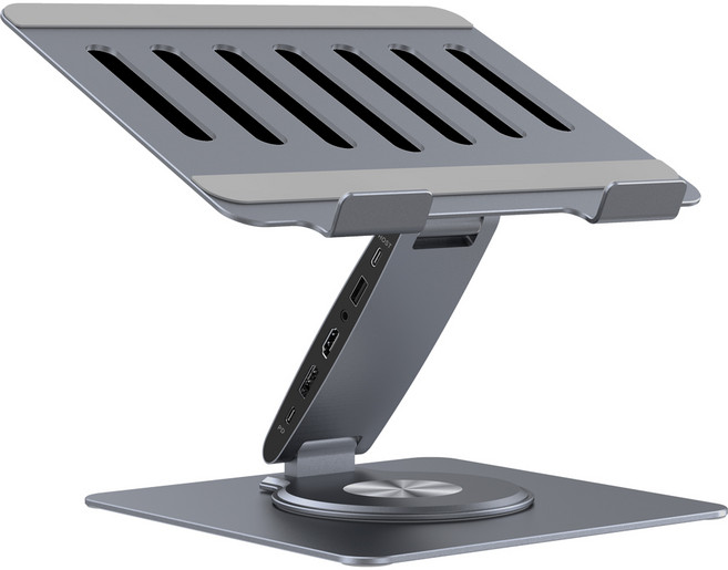 이지스 12in1 C타입 올인원 멀티허브 노트북 거치대 [4K 60Hz 듀얼 + PD100W] 맥북 그램 갤럭시북 호환, LT100-거치대