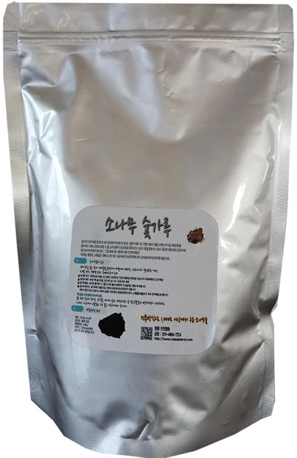 국내산 진천참숯 소나무숯가루 500g 위생처리 -피톤치드 효과까지!, 소나무숯가루500g, 1개 - 쿠팡