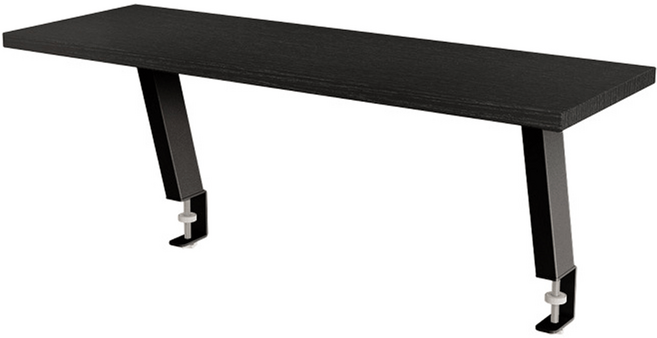 벨로딜 정리본능 공간확장 바로조립 책상 위 미니 선반, 1단, 블랙