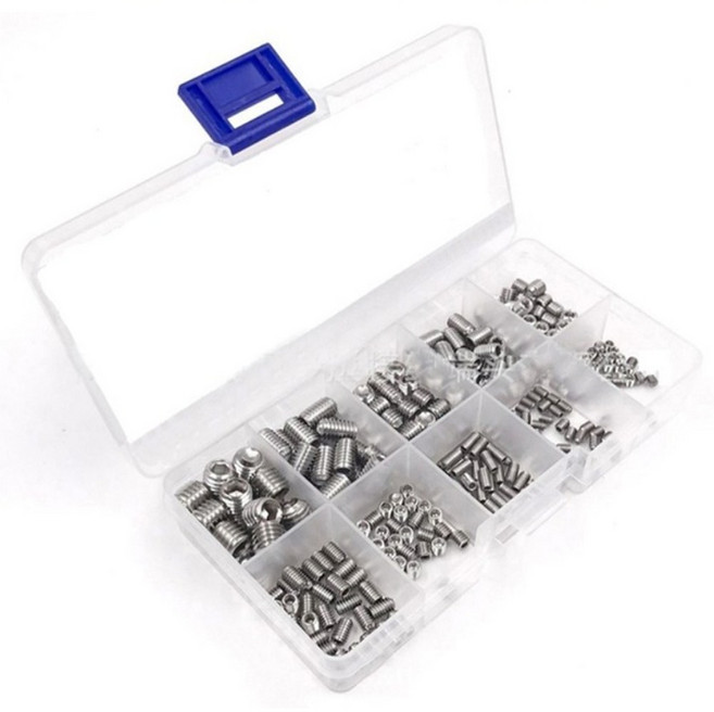 무두 렌치 볼트 세트 300개 셋트 M2.5 M3 M4 M5 M6 M8, 1세트