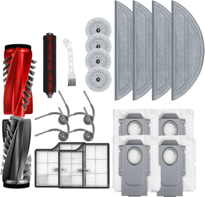 퓨어퍼스트 S9 MaxV Ultra 호환 소모품 물걸레 브러쉬 필터 더스트백 먼지봉투 22종, 1개