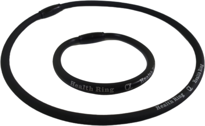 오즈헬스링 2.0 V원적외선 네오디뮴 자석 건강팔찌목걸이세트 단품구매가능, 블랙, 중, 팔찌+목걸이세트, 1개