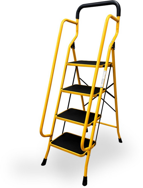 나비드 접이식 가정용 사다리 안전사다리 난간 손잡이 2단 3단 4단 5단 계단 발판 철제 A형, 1개